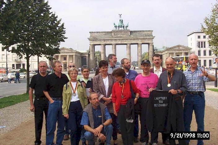 Die Mettmanner Lufer am Brandenburger Tor