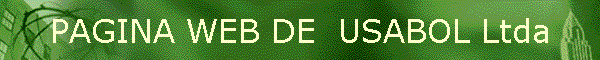 PAGINA WEB DE  USABOL Ltda