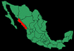 Localizacin de Sinaloa en Mxico